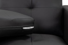 Jerry 3+2 Set Sofa in Black