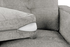 Jerry Armchair in Grey Fabric