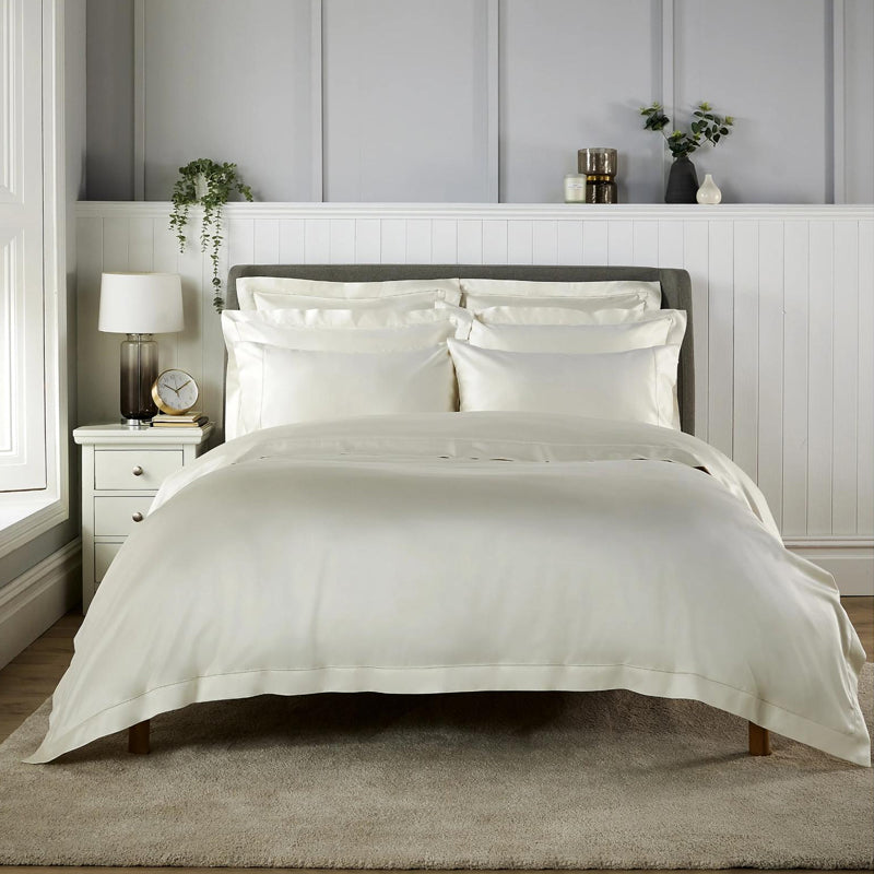 900 TC Christy Picot Stitch- King Duvet Set (Cream)