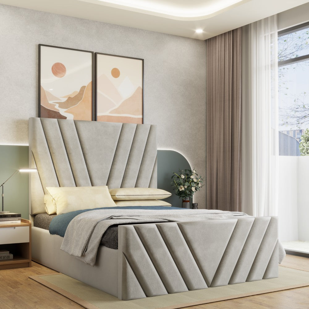 Victoria V Lined Designer Bedframe