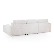 Leo Cinema Sofa U Shape Corner in Beige