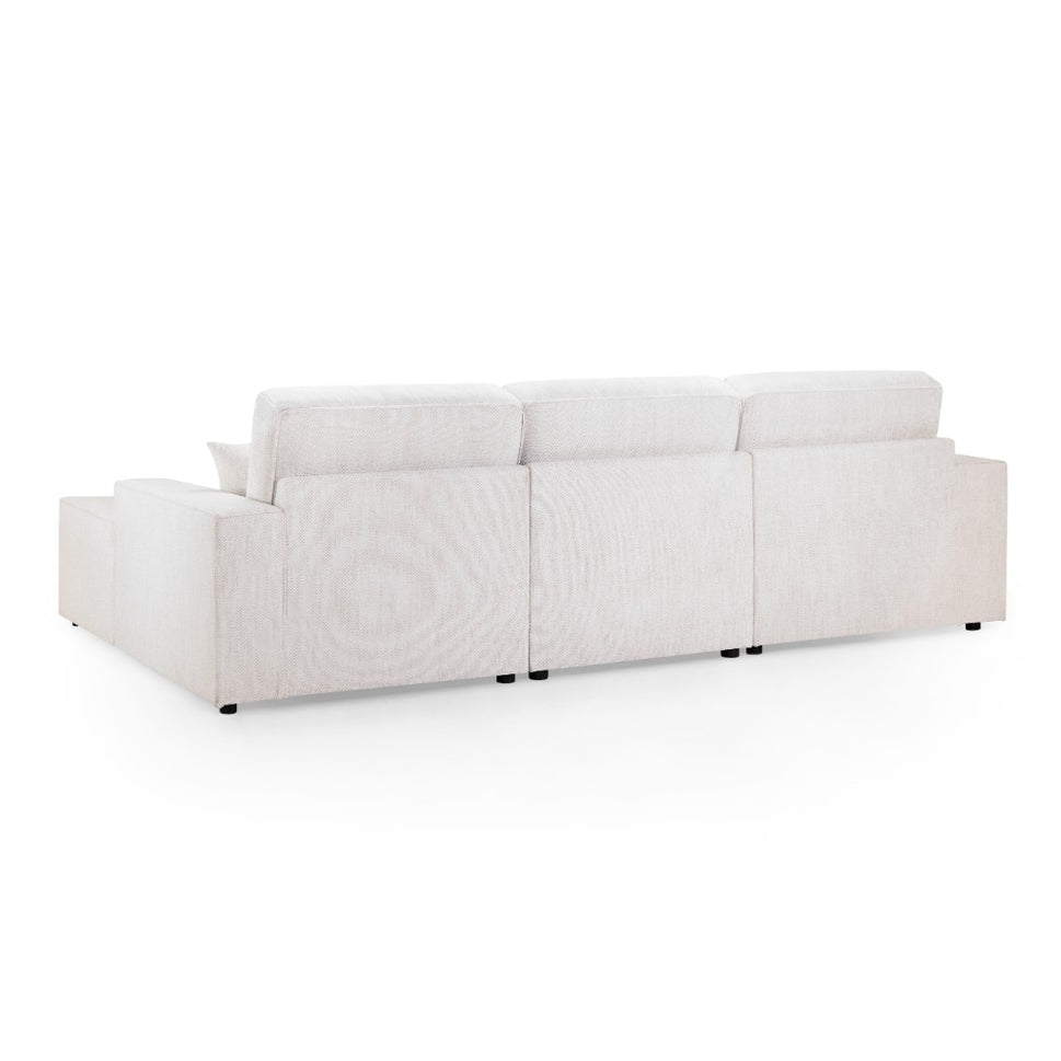 Leo Cinema Sofa U Shape Corner in Beige