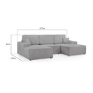 Switch Leo Cinema Sofa U Shape Corner in Grey 3 image
