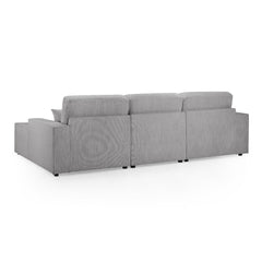 Leo Cinema Sofa U Shape Corner in Grey