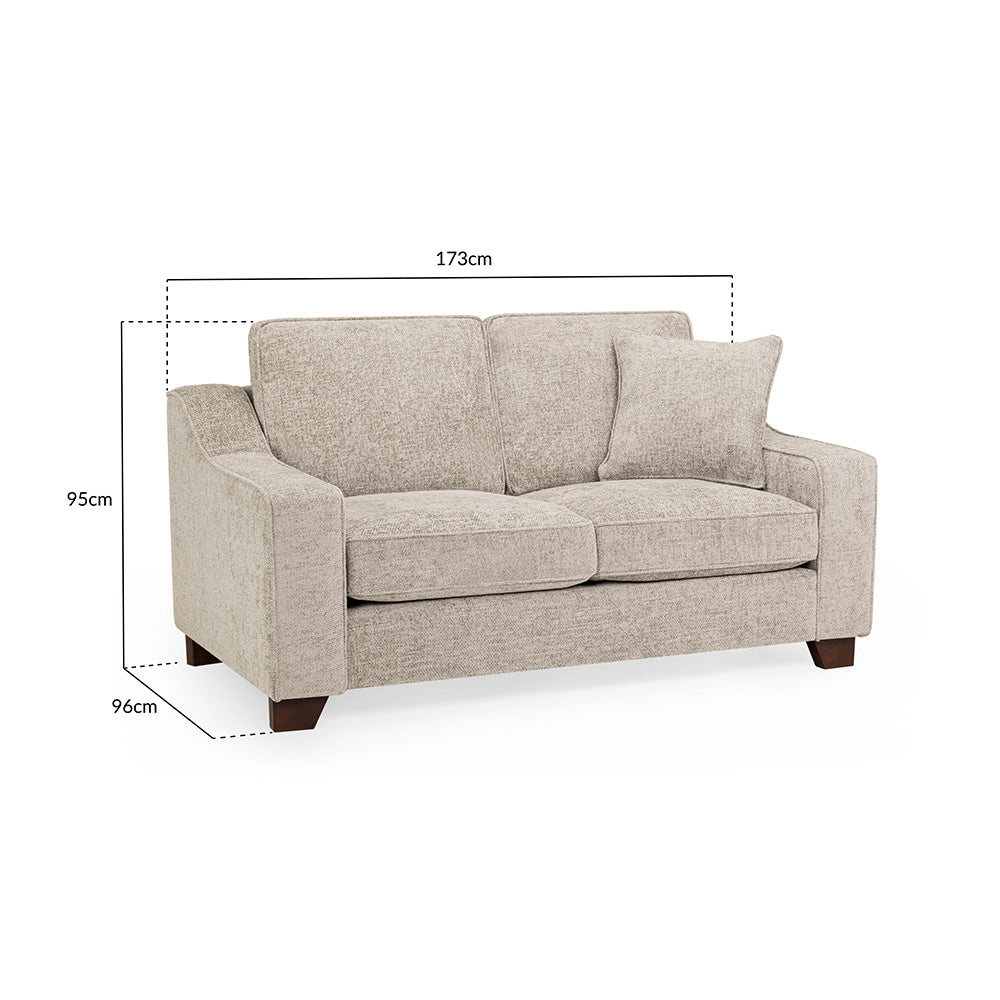 Nebraska 2 Seater Sofa in Stone