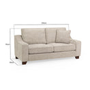 Switch Nebraska 3 Seater Sofa in Stone 3 image