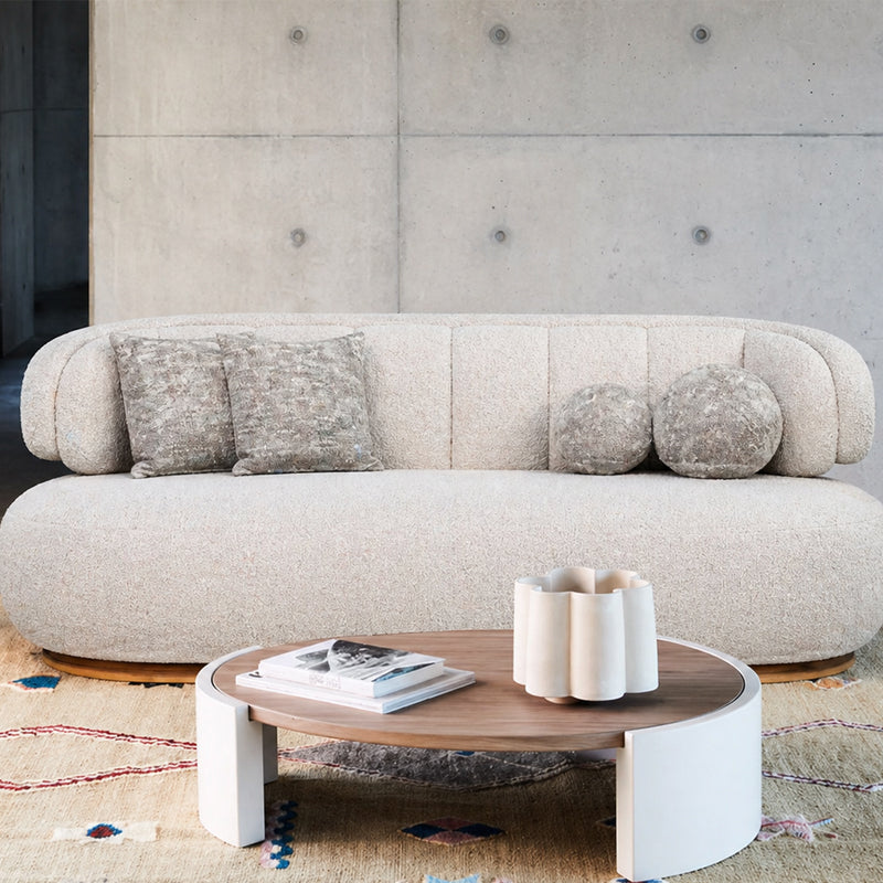 Nomad 3 Seater - Light Grey/white