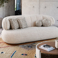 Nomad 3 Seater - Light Grey/white
