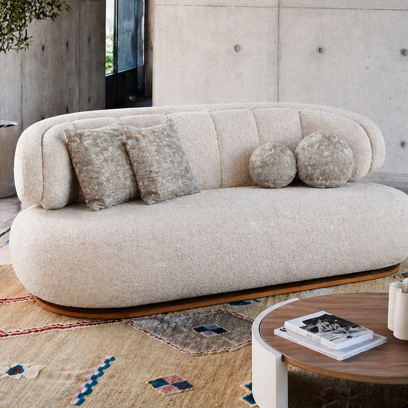 Nomad 3 Seater - Light Grey/white