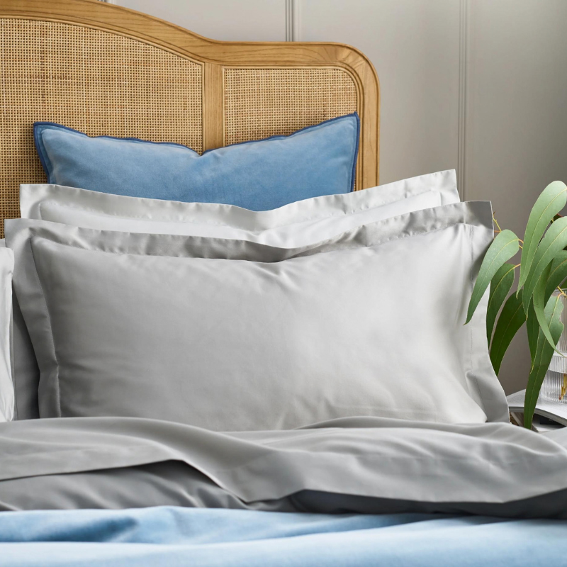400TC Sateen - Classic Sateen- Silver Grey