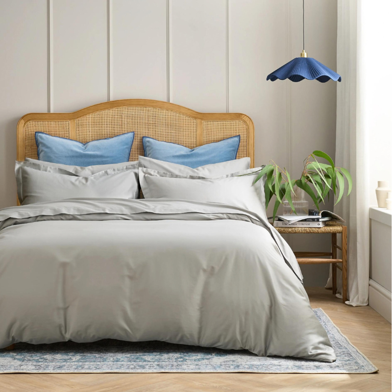 400TC Sateen - Classic Sateen- Silver Grey