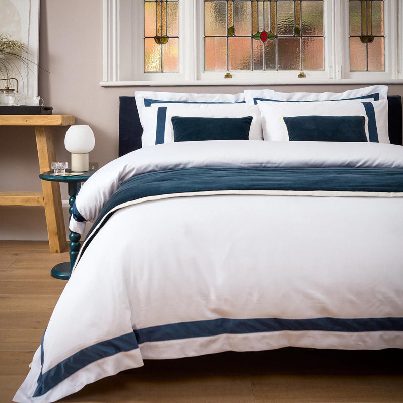 Balmoral Double Duvet Set- Navy