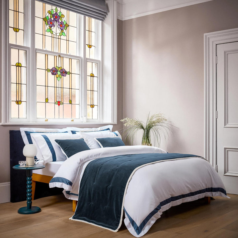 Balmoral Double Duvet Set- Navy