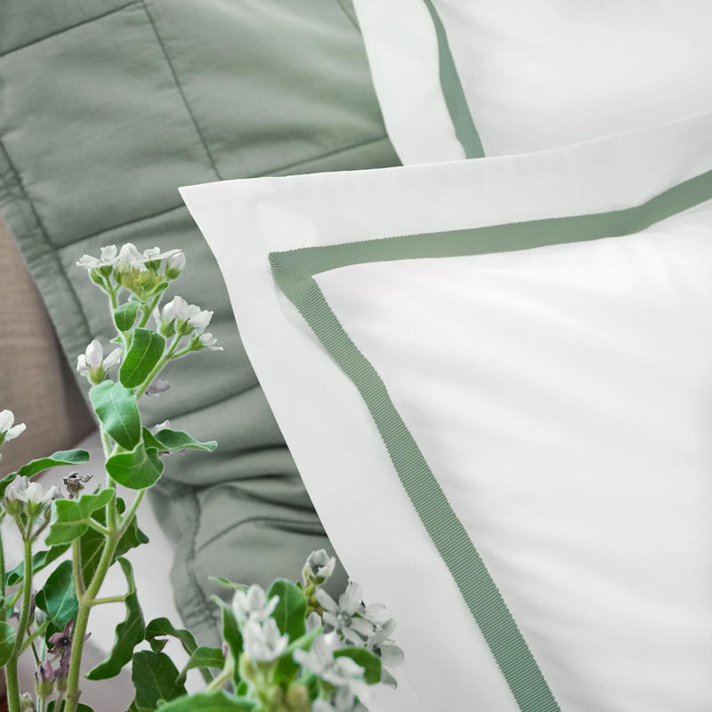 Beaumont Double Duvet Set- Sage green