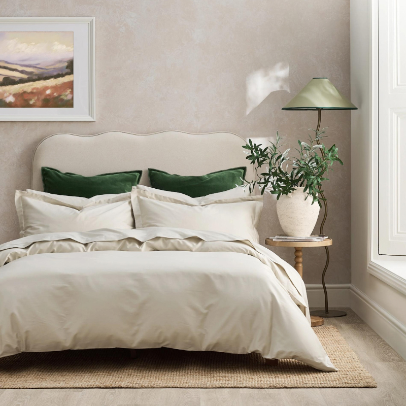 400TC Sateen - Classic Sateen- Silver Grey