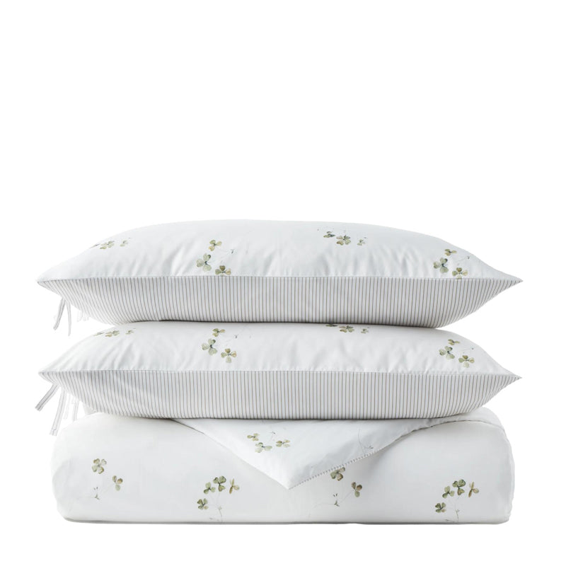 Clover Double Duvet Set- Green