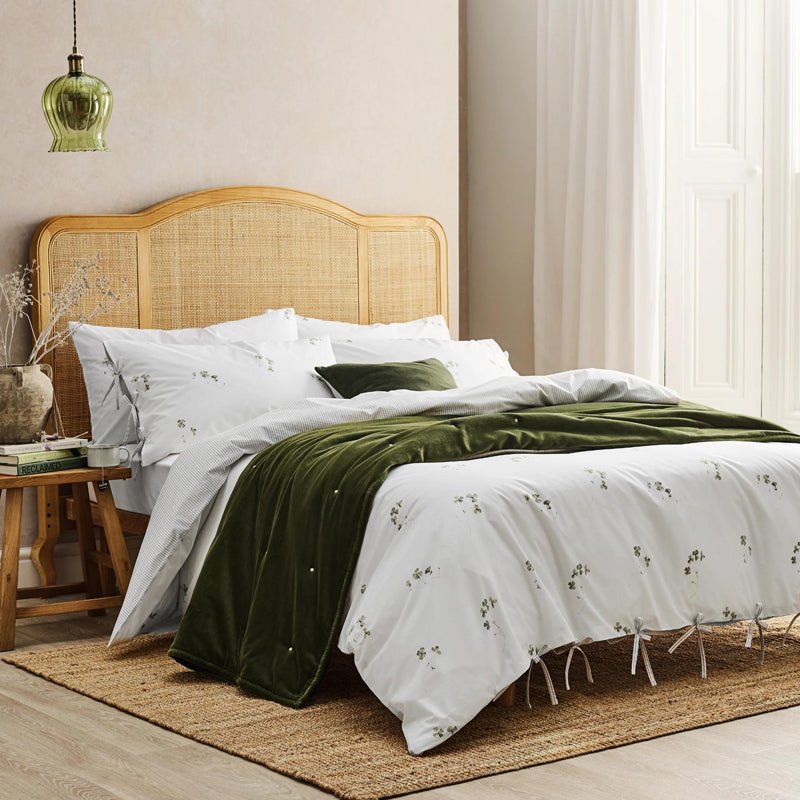 Clover Double Duvet Set- Green