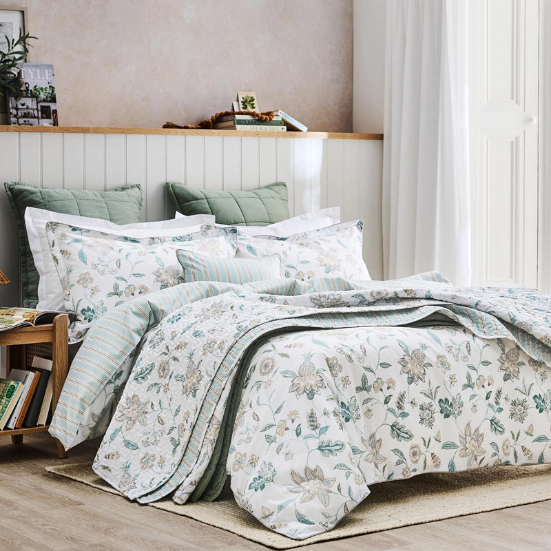 KEW King Duvet Set- Aqua