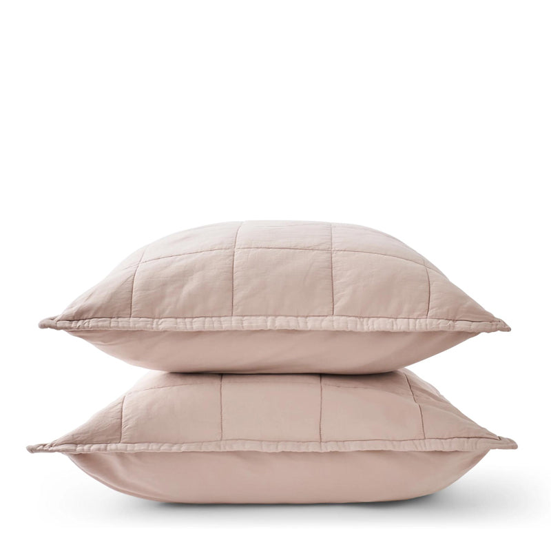 Laundered Cotton Bedspread -Pink