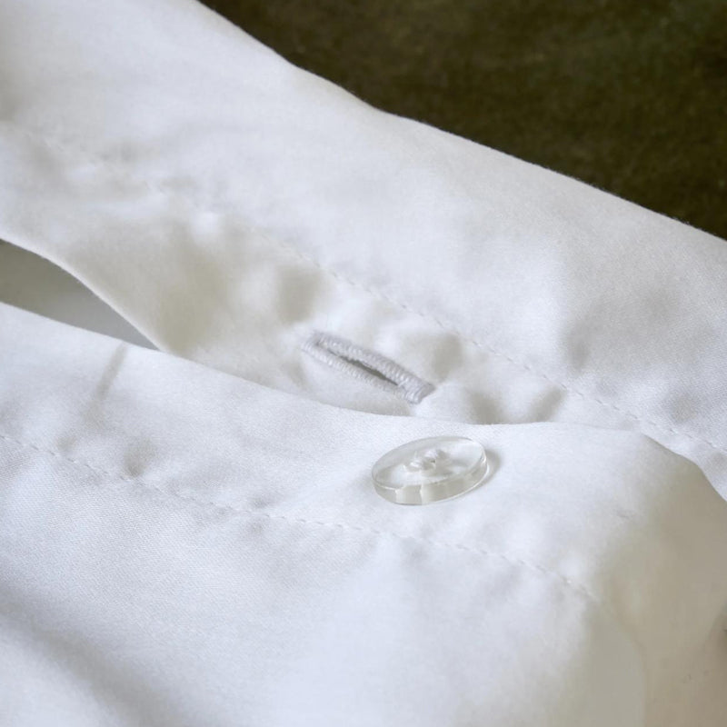 Scallop Edge King Duvet Set- Matcha