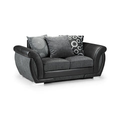 Shannon 2 Seater Sofa in Black/Grey