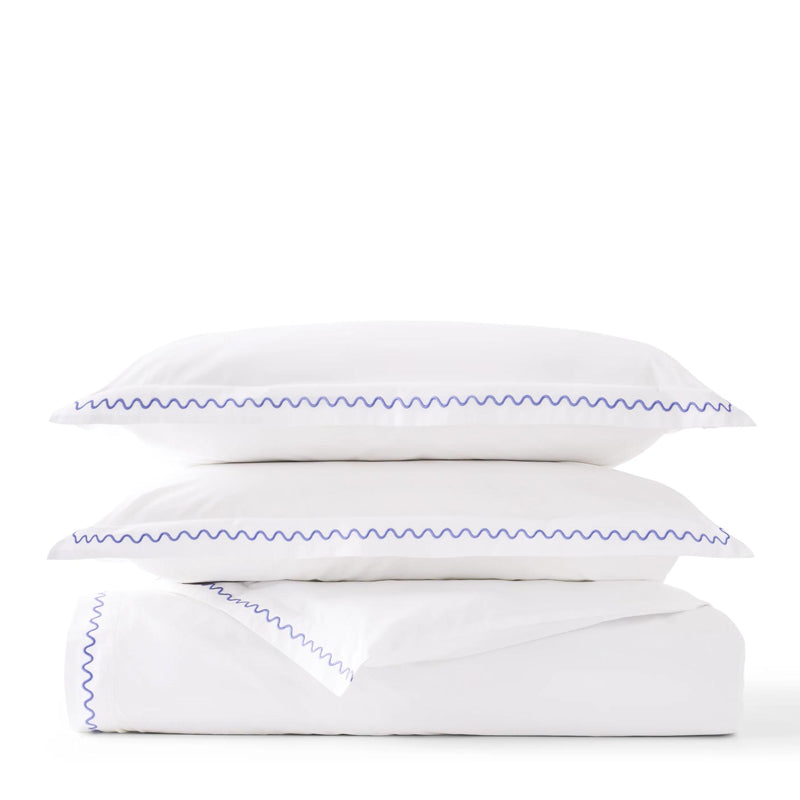 Wave Gulf King Duvet Set- China Blue