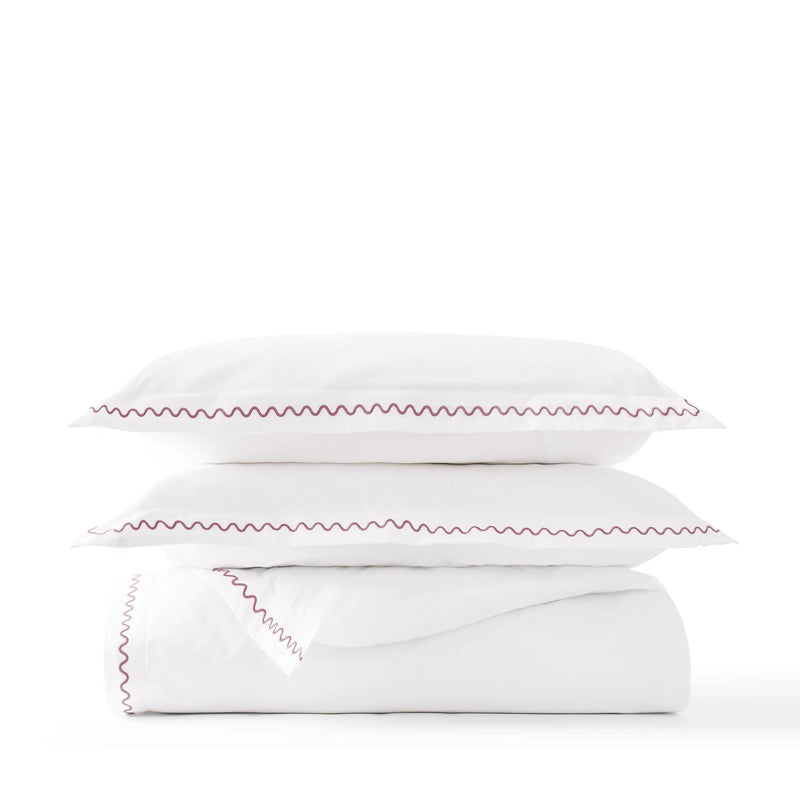 Wave Single Duvet Set- Rose Pink