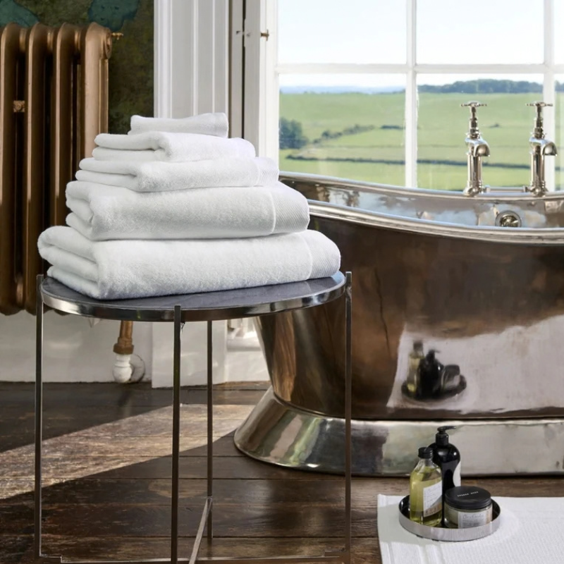 Luxe Face Towel - White